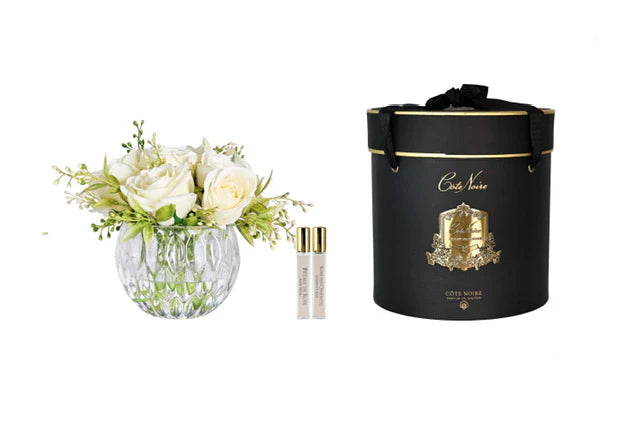 Cote Noire Champagne Round Summer Rose Arrangement