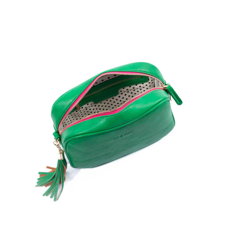Liv & Milly Green Sally Crossbody Bag