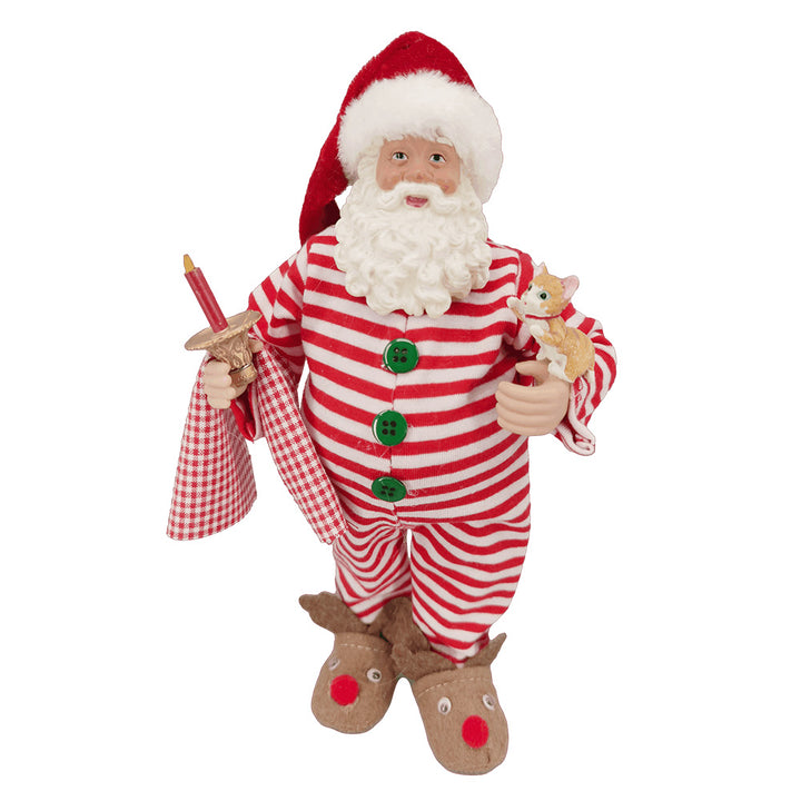 28cm Santa in Pyjamas Christmas Ornament