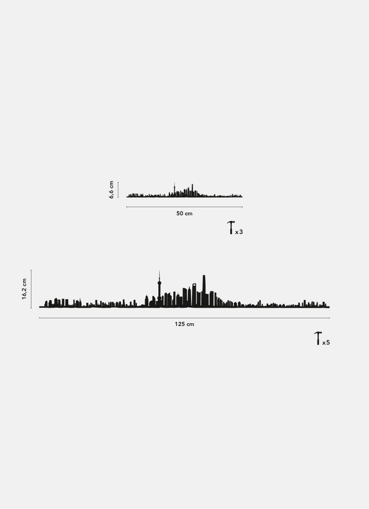 50CM SHANGHAI SKYLINE