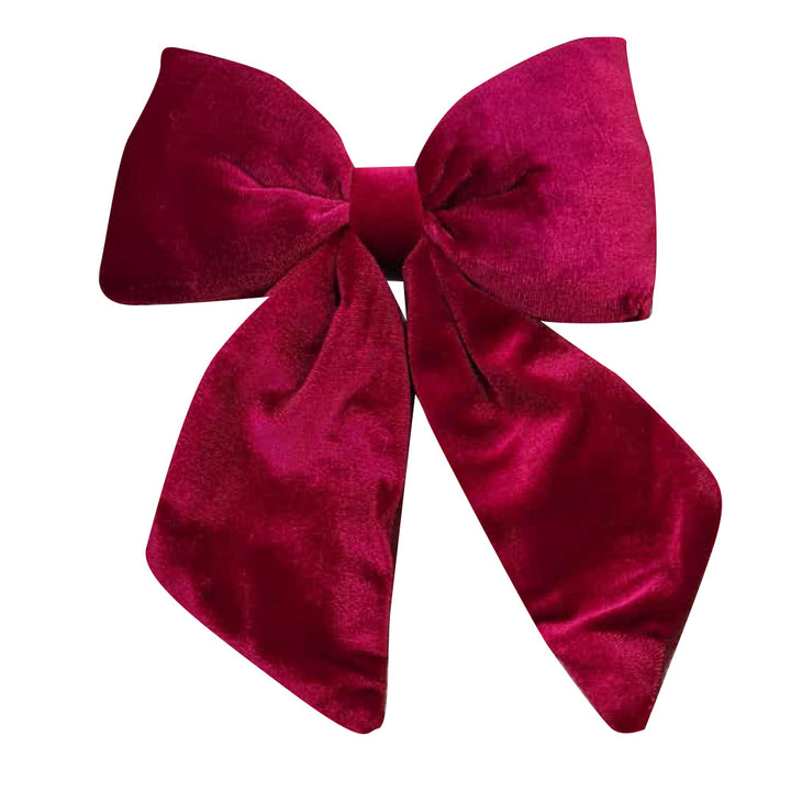 24cm Red Velvet Bow Decoration
