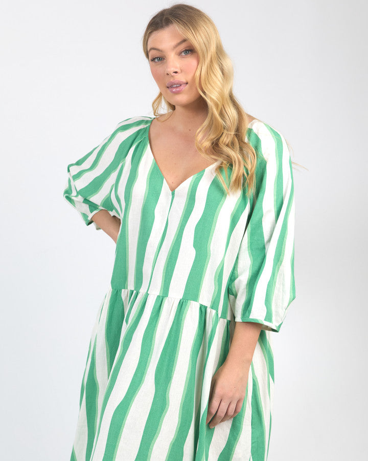 SPRITZ STRIPE DRESS