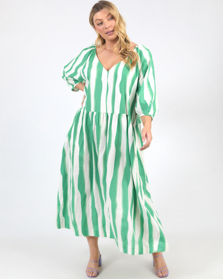 SPRITZ STRIPE DRESS