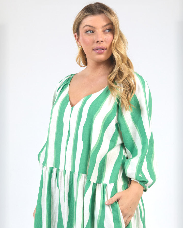 SPRITZ STRIPE DRESS