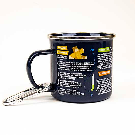 SURVIVAL GUIDE ENAMEL MUG