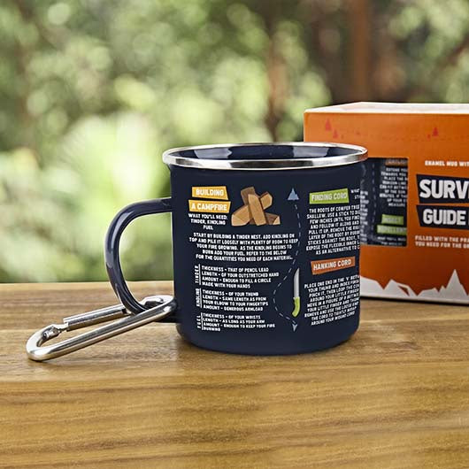 SURVIVAL GUIDE ENAMEL MUG