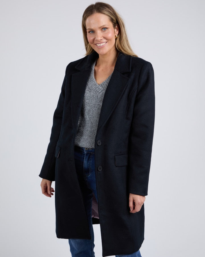 BLACK TAMSIN COAT