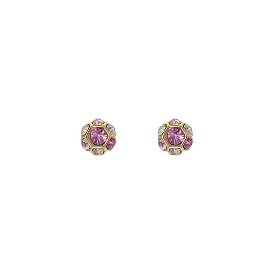 Ted Baker Pink Gold Crystal Stud Gemme Earrings