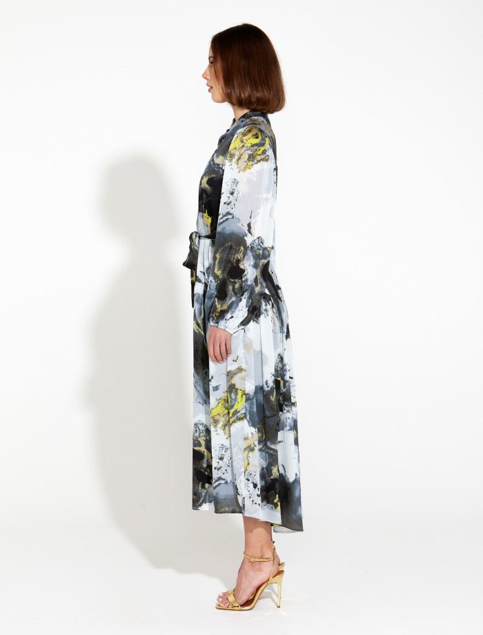 TRANSFIXED MIDI DUSTER SHIRT DRESS