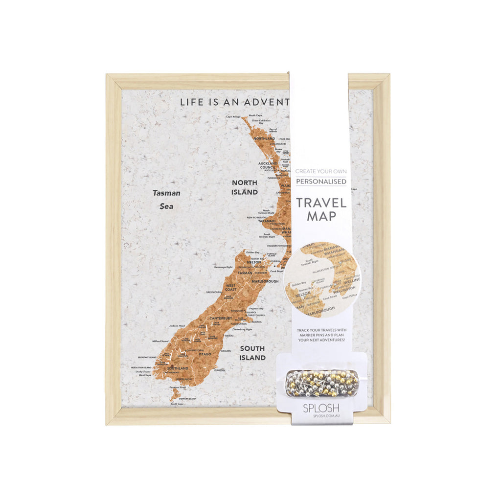 NZ DESK TRAVEL MAP