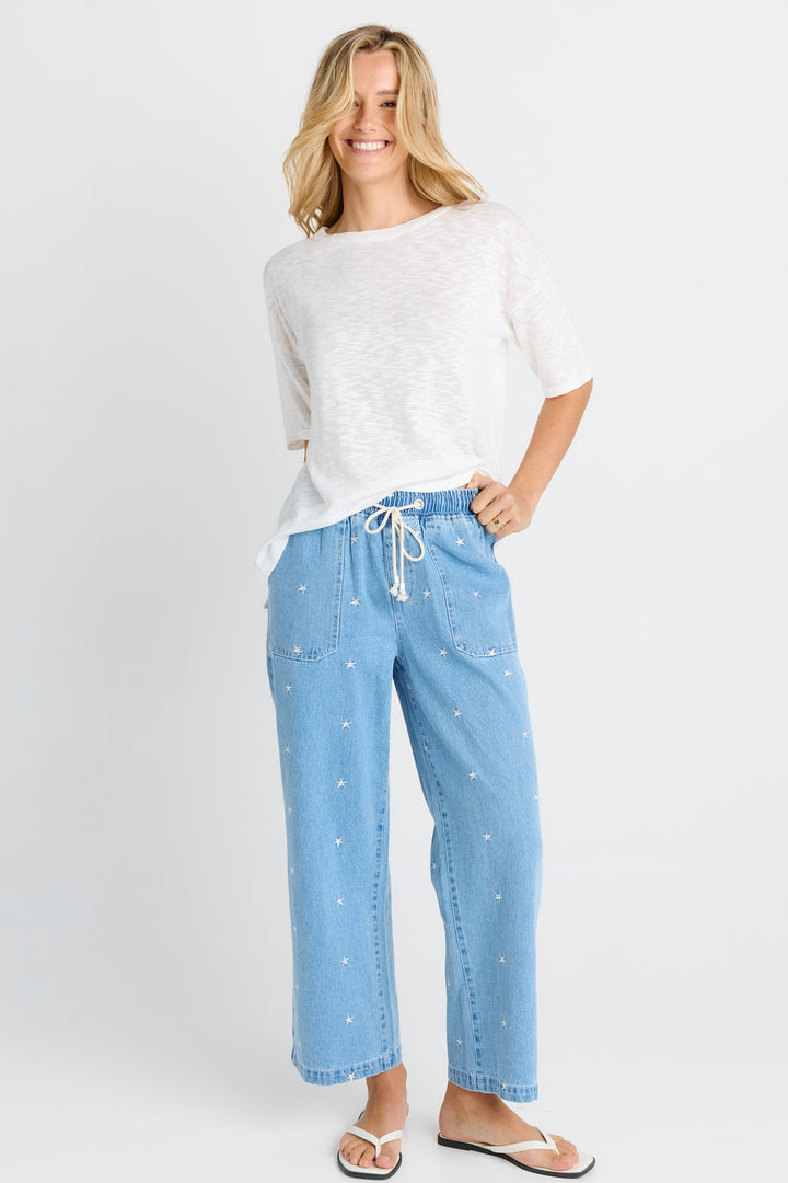 Betty Basics Star Denim Jogger