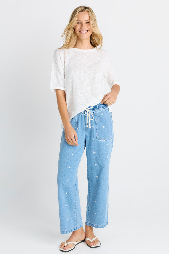 Betty Basics Star Denim Jogger