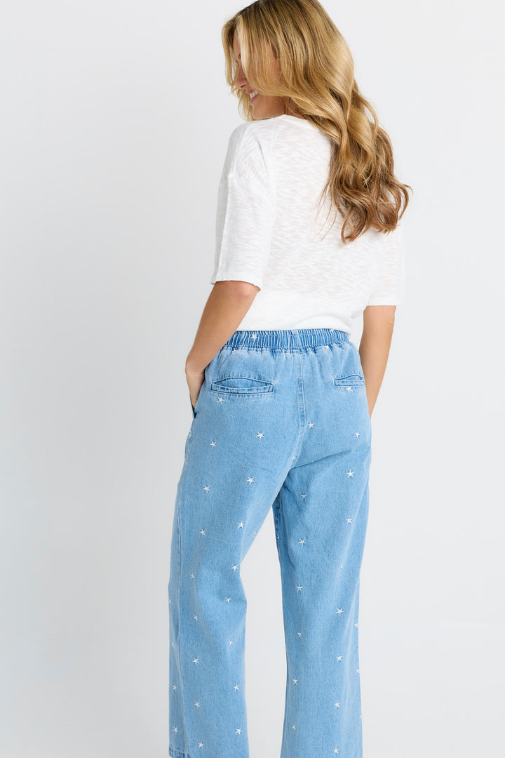 Betty Basics Star Denim Jogger
