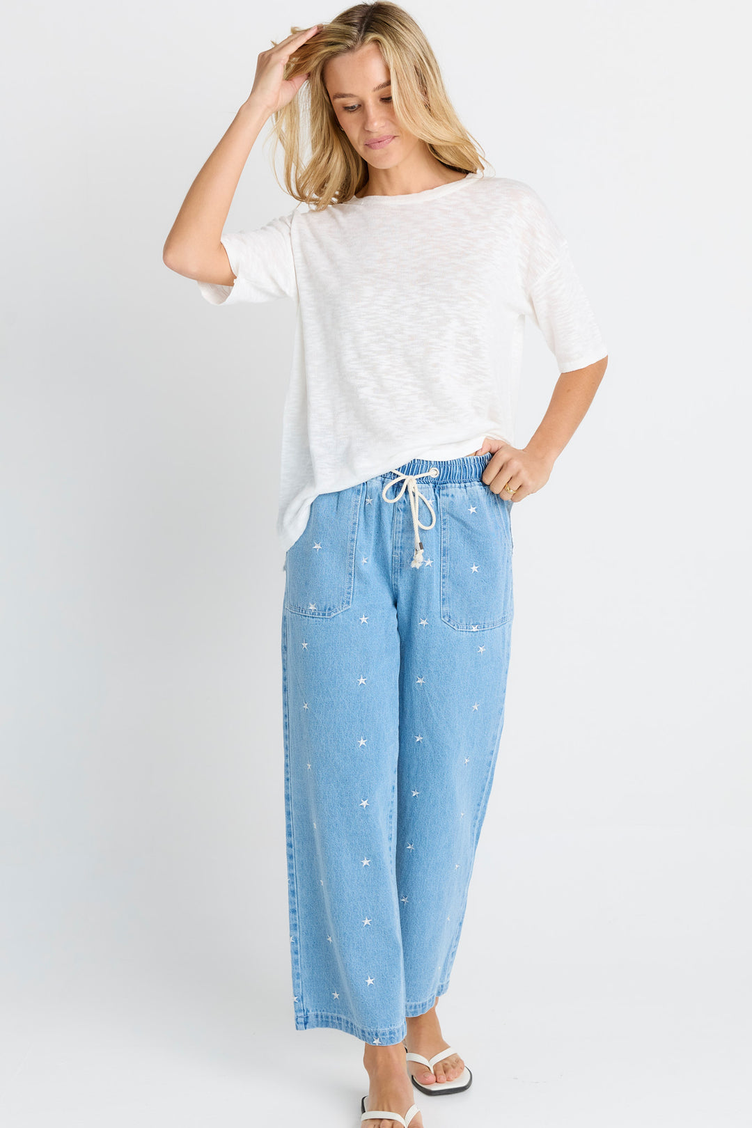 Betty Basics Star Denim Jogger