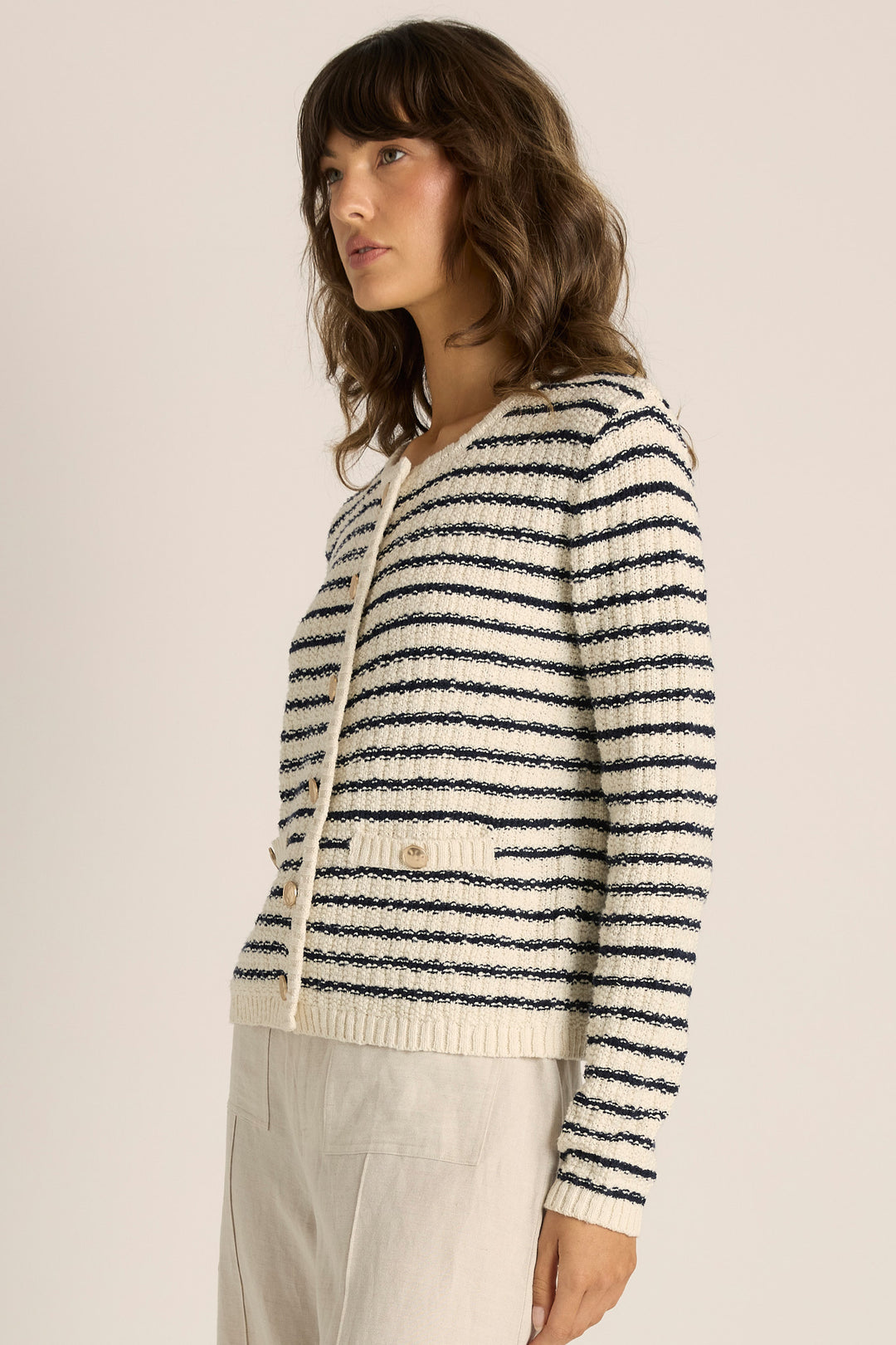 Fate & Becker Elle Stripe Cardigan