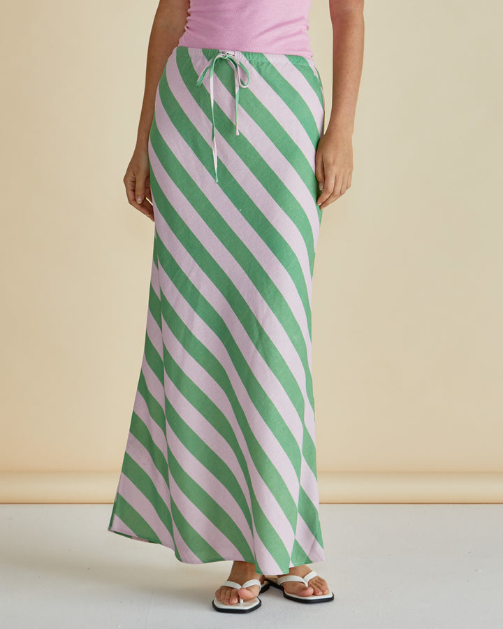 Betty Basics Stripe Brooke Bias Skirt