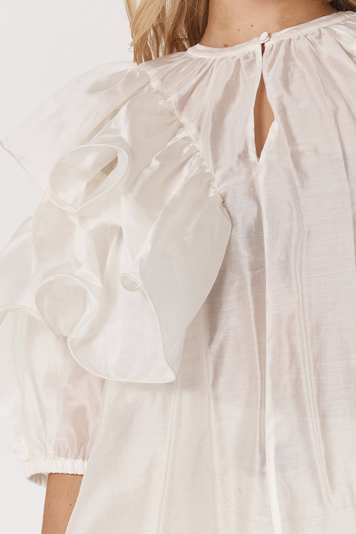 Fate & Becker Ruffled Celeste Blouse