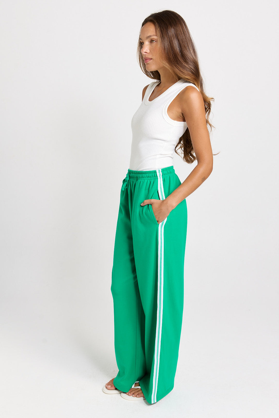Betty Basics Green Nikki Relaxed Jogger