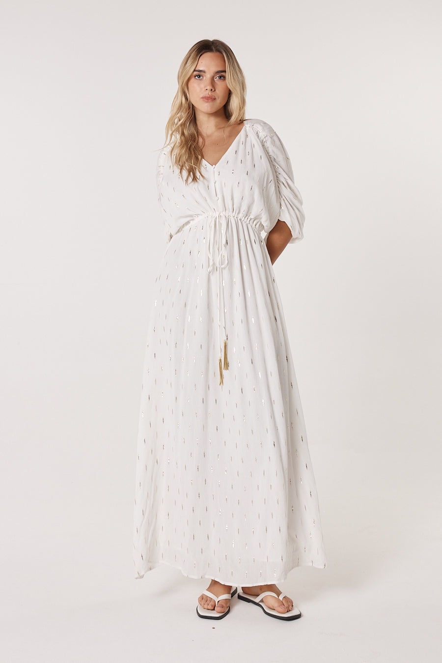 Fate & Becker White Delia Dress