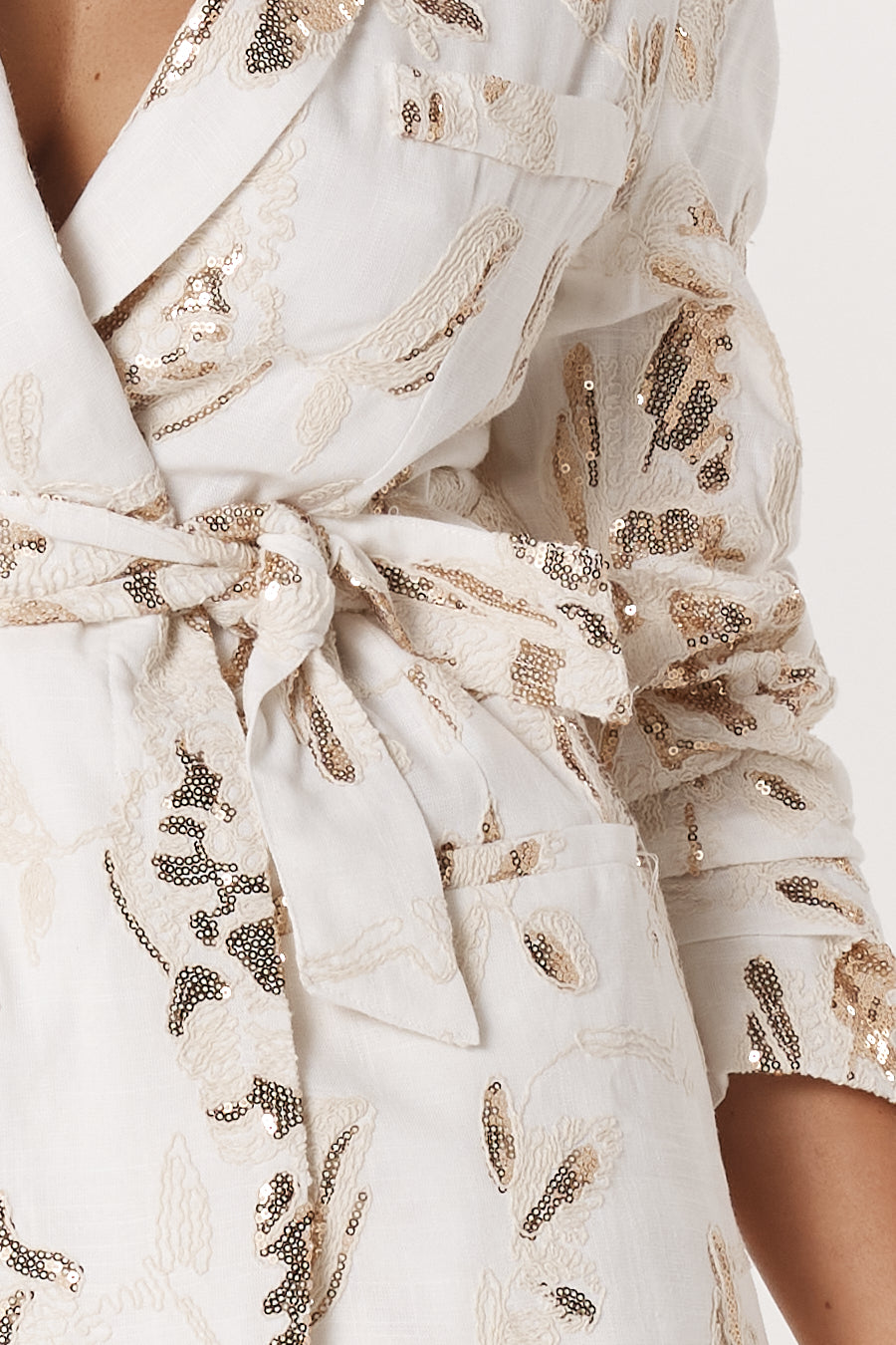 Fate & Becker Ines Seqin Linen Blazer
