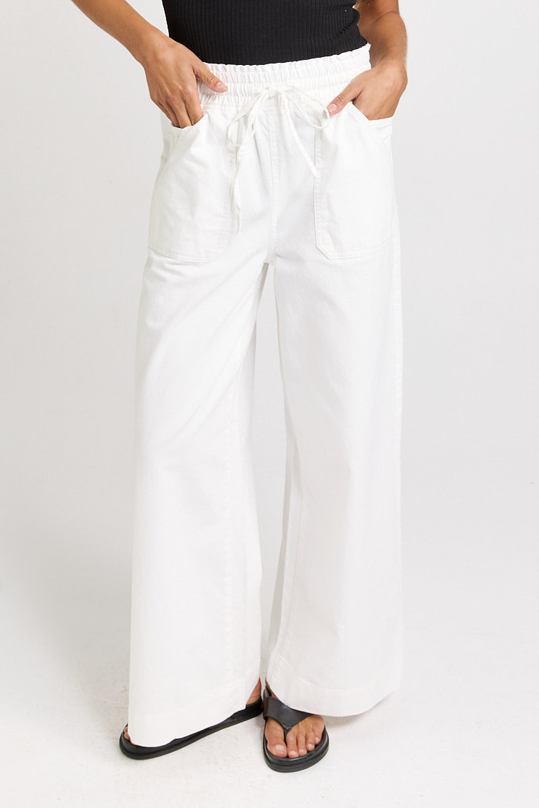 Betty Basics White Saffra Relaxed Jeans