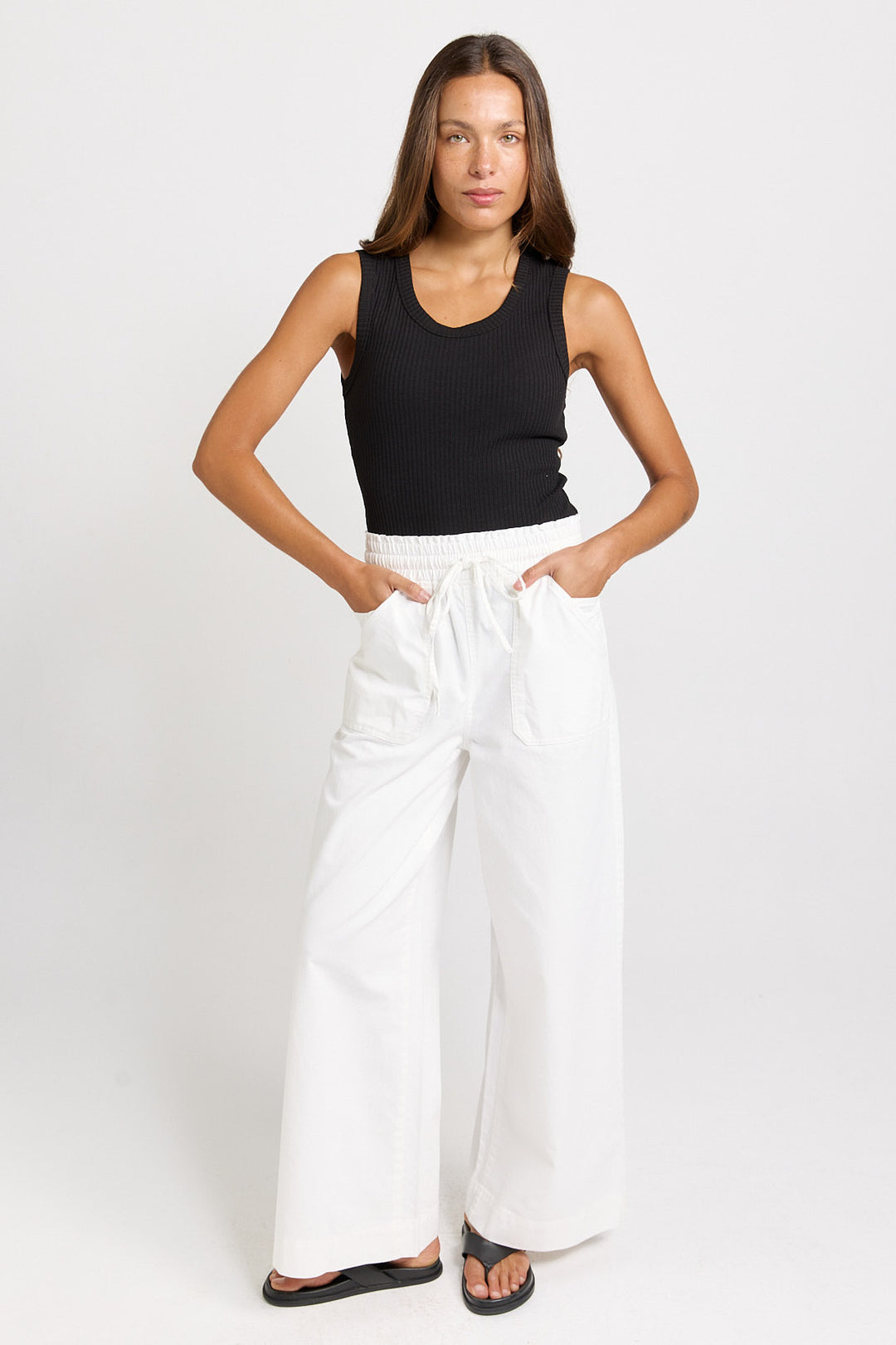 Betty Basics White Saffra Relaxed Jeans
