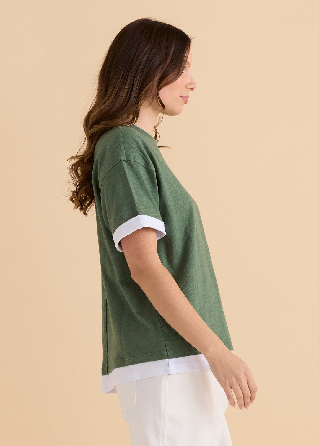 Betty Basics Green Boyfriend Tee