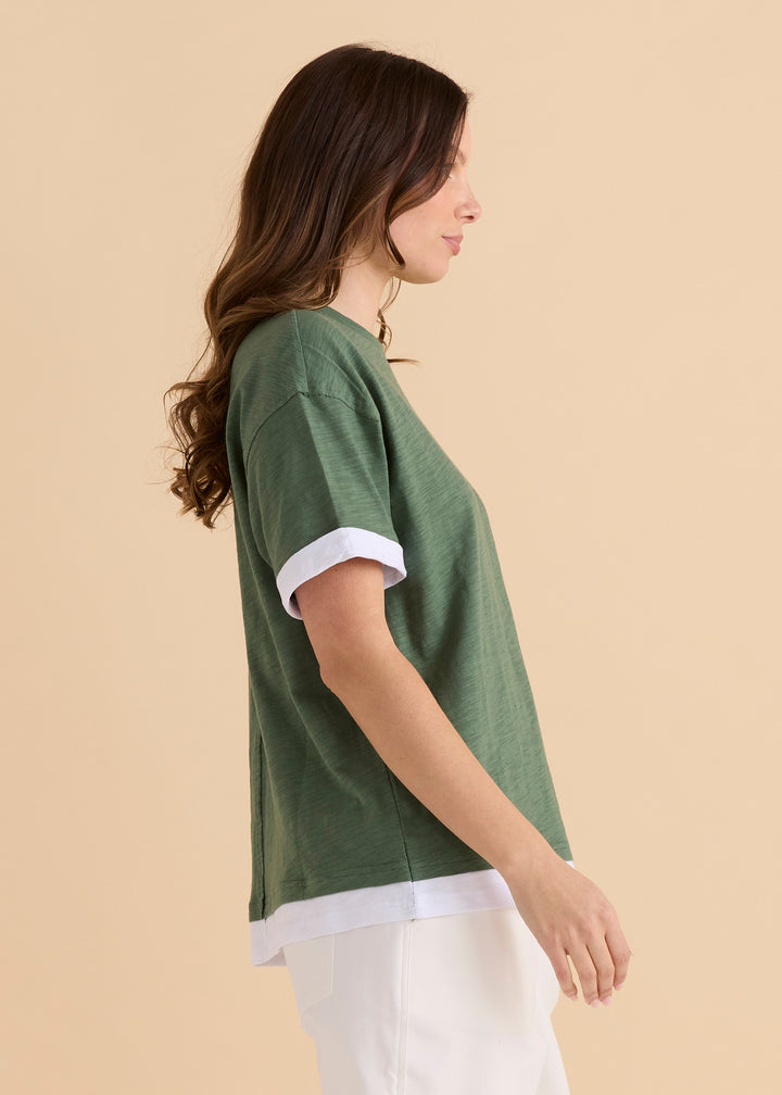 Betty Basics Green Boyfriend Tee