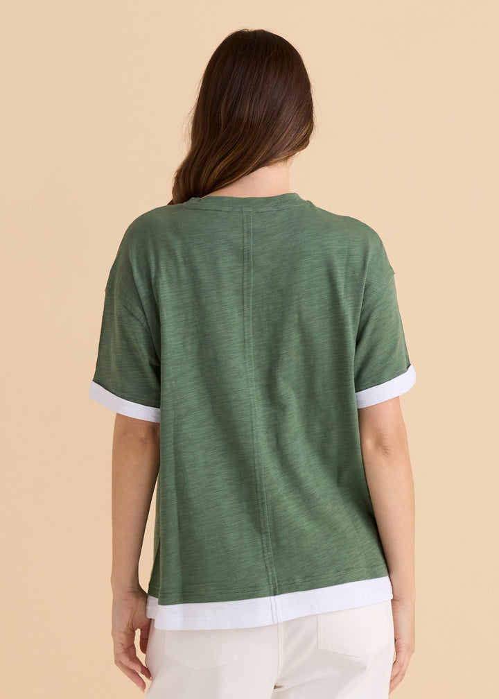 Betty Basics Green Boyfriend Tee