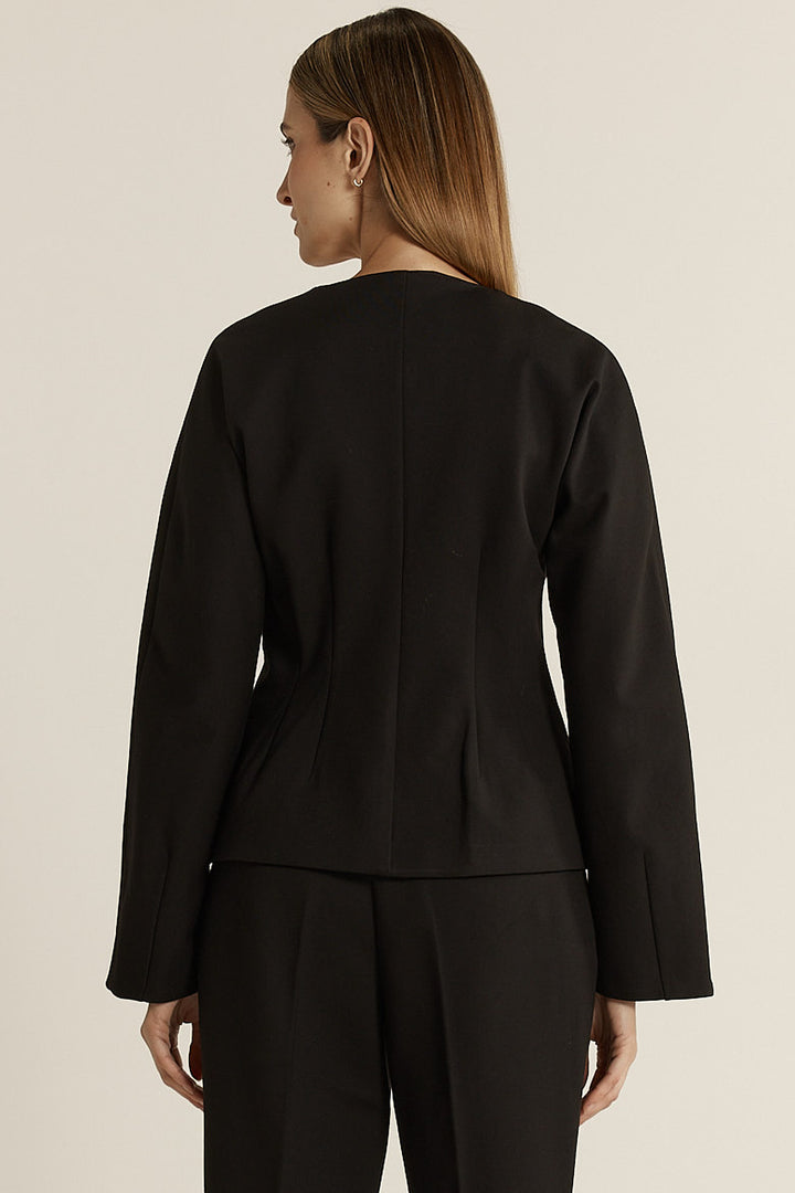 Fate & Becker Black Pia Ponte Jacket