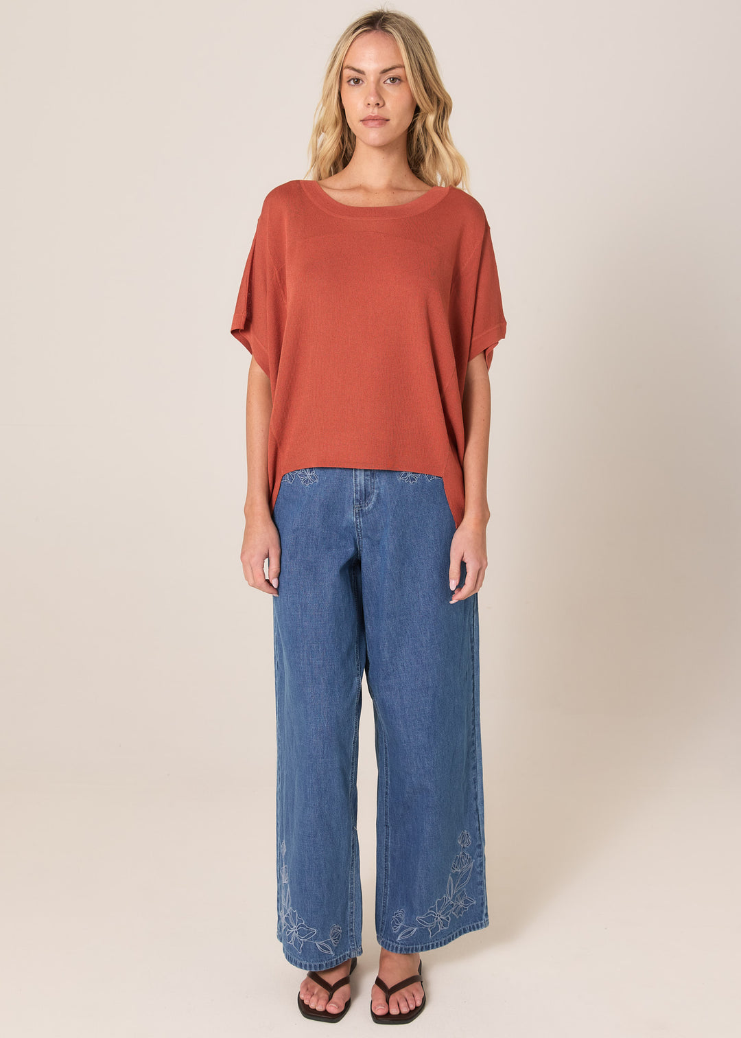 Fate & Becker Dusty Cinnamon Esther Knit Top