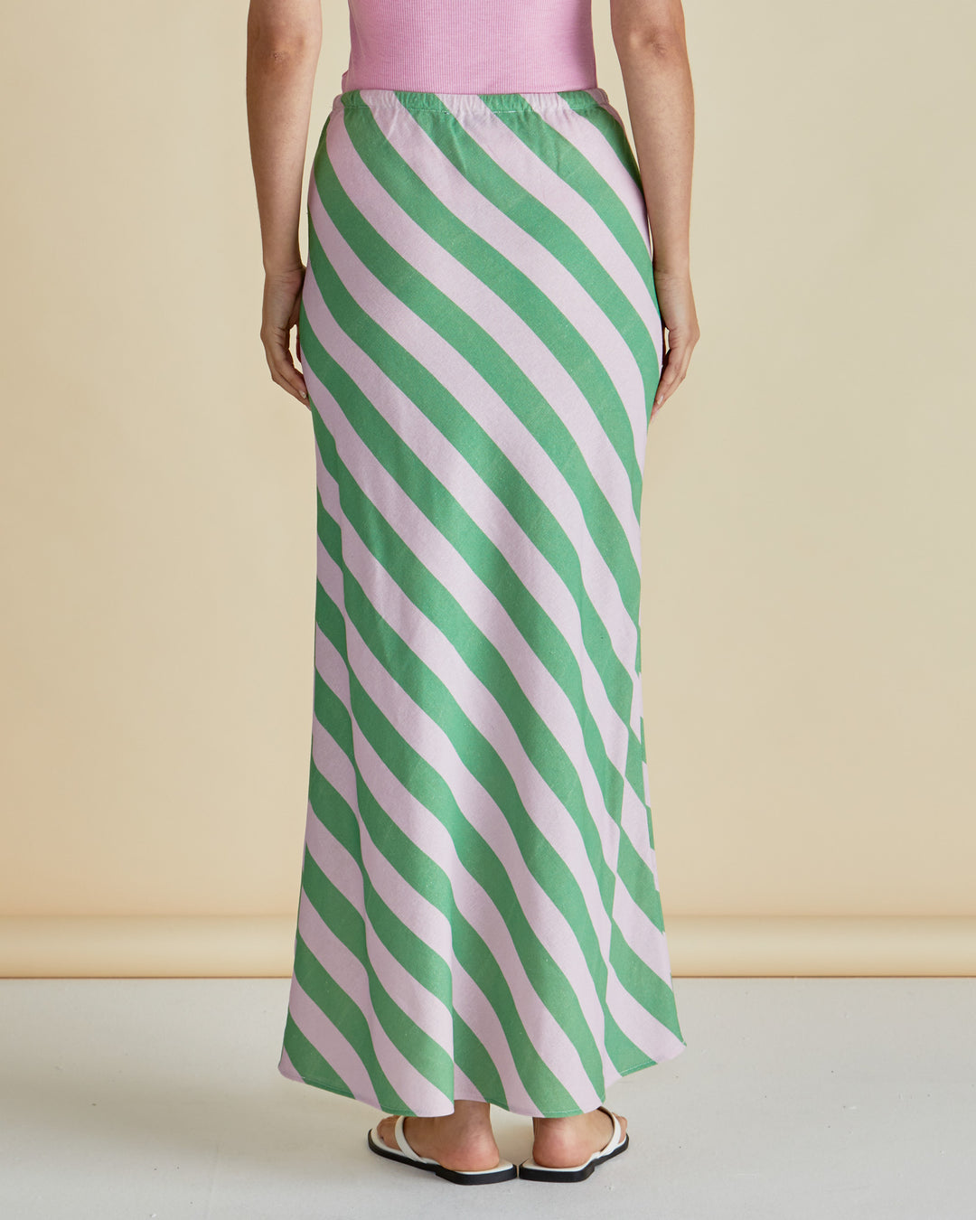 Betty Basics Stripe Brooke Bias Skirt