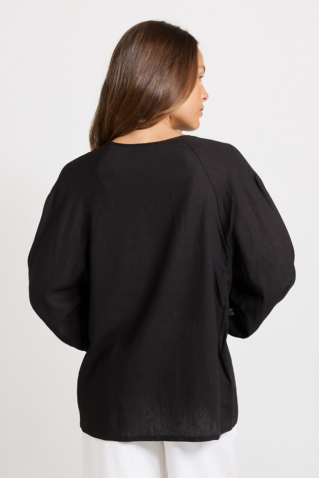 Betty Basics Black Bella Blouse