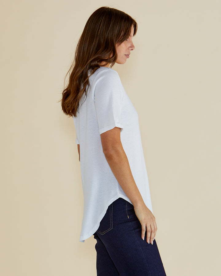 Betty Basics White Araiana Tee