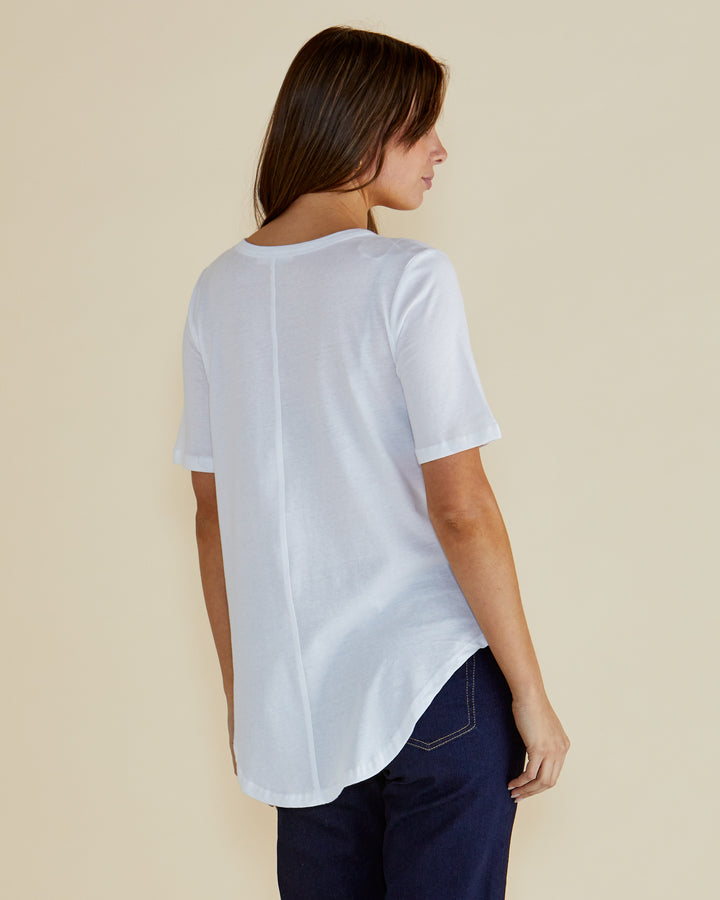 Betty Basics White Araiana Tee