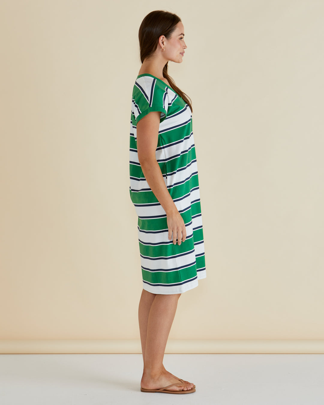 Betty Basics Green Zena Tee Dress