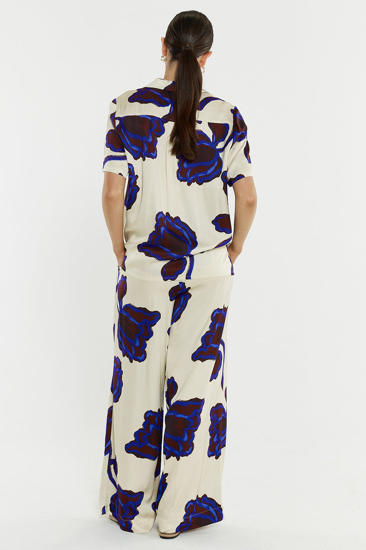 Sass Winter Poppy Jade Satin Pant