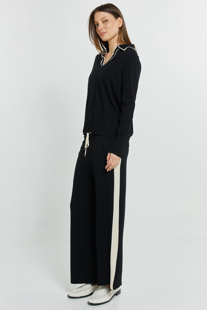 Betty Basics Black Makenna Knit Pant