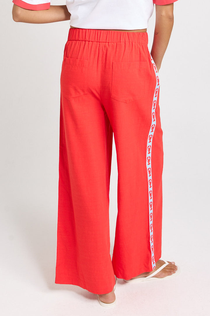 Betty Basics Red Sable Wide Leg Pant