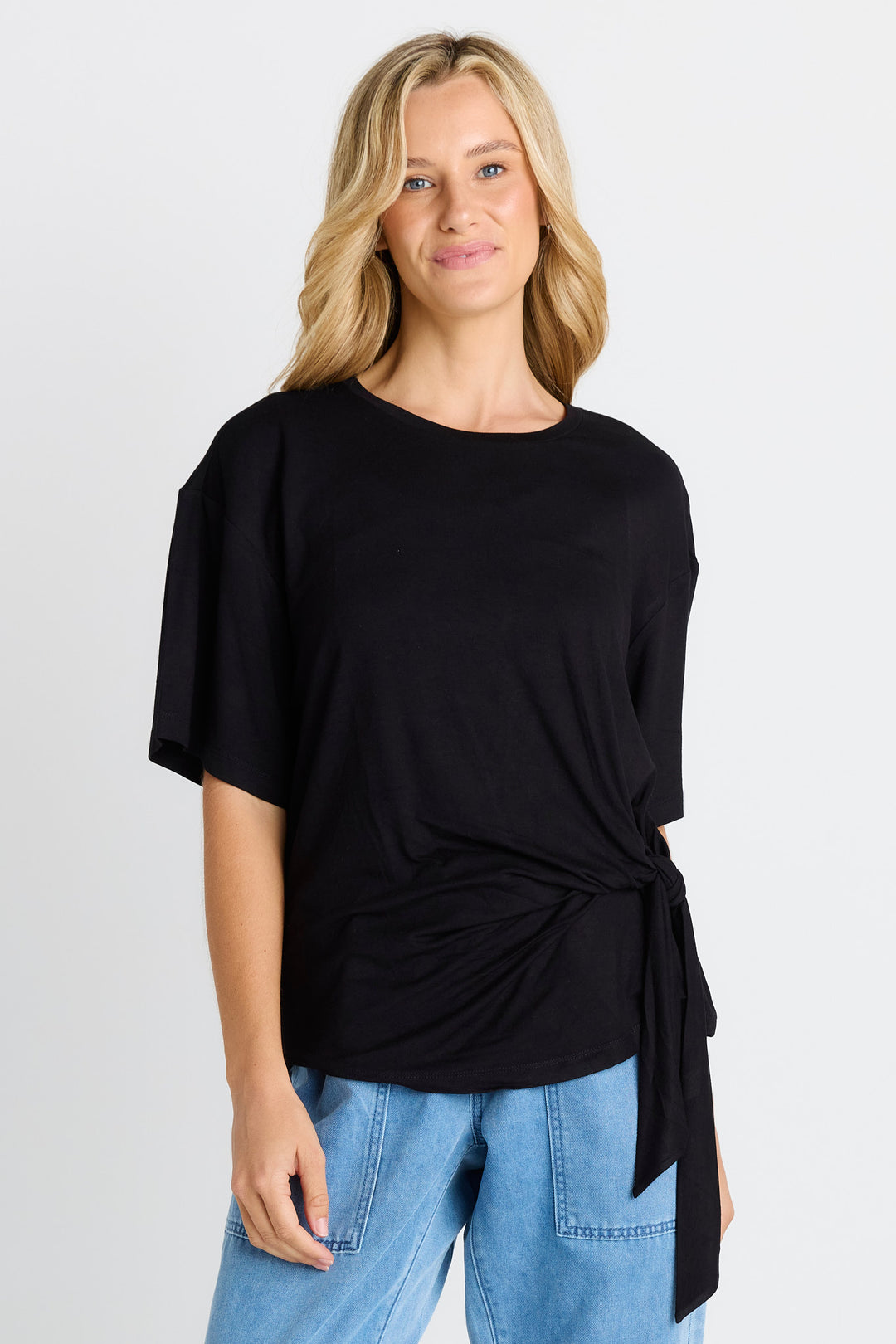 Betty Basics Black Knot Tee