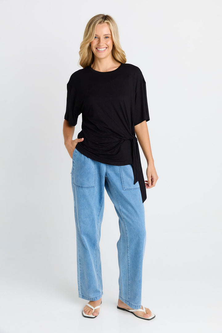Betty Basics Black Knot Tee