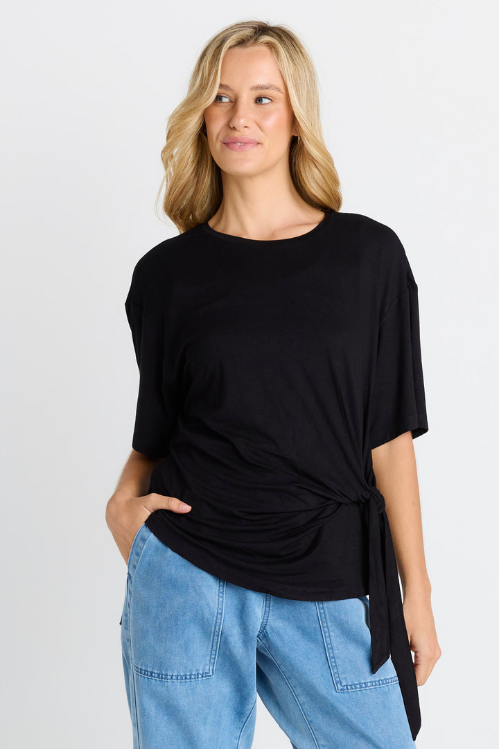 Betty Basics Black Knot Tee