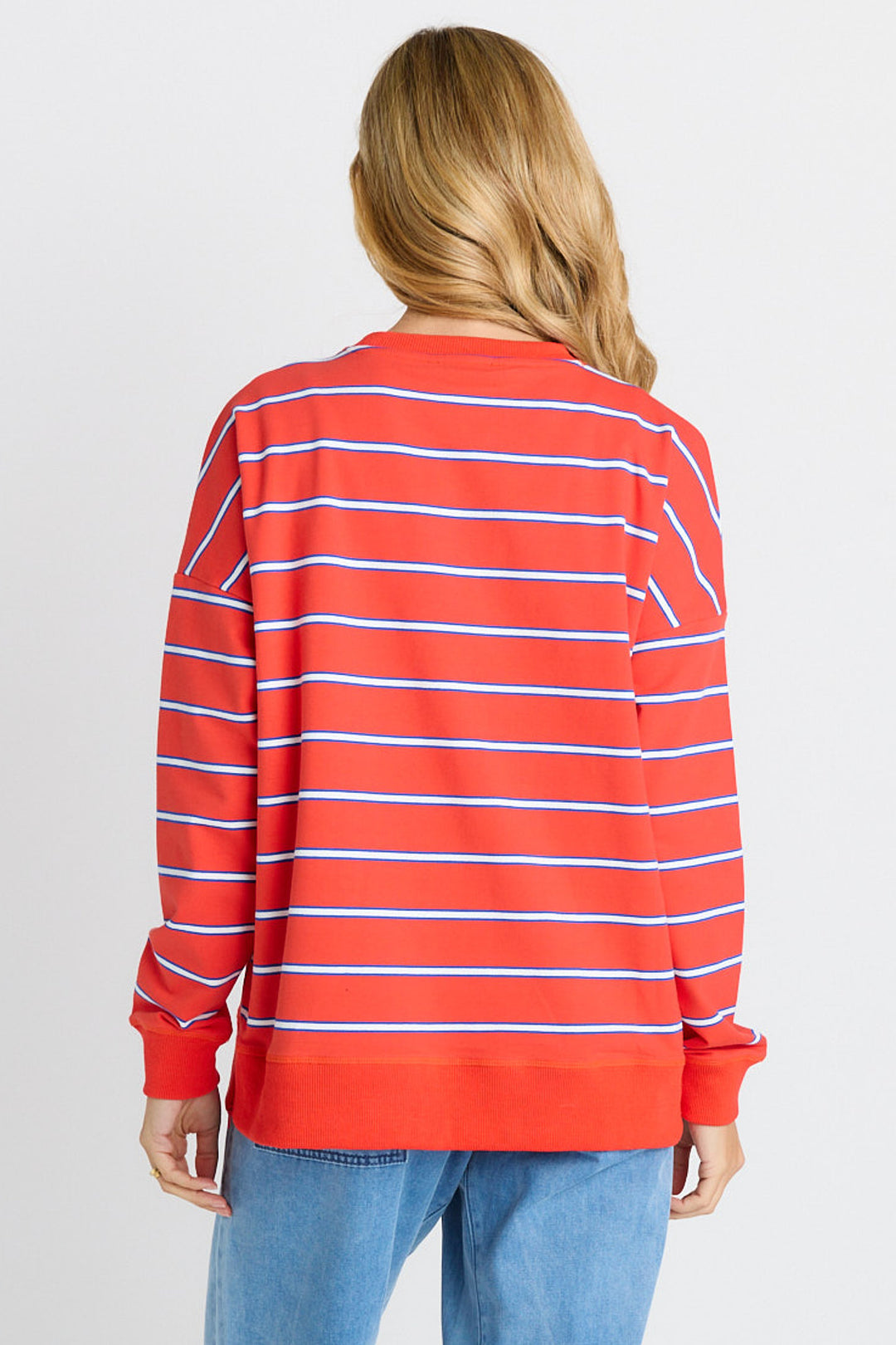 Betty Basics Red Stripe Ziggy Sweatshirt