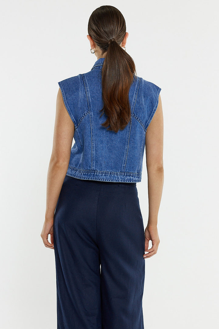 Sass Navy Beth Tailored Pant