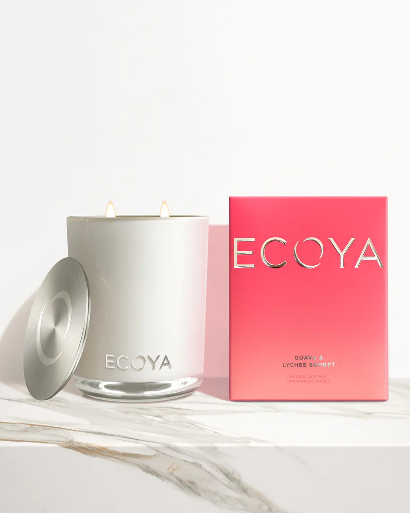 GUAVA & LYCHEE DELUXE MADISON CANDLE - RAPT ONLINE