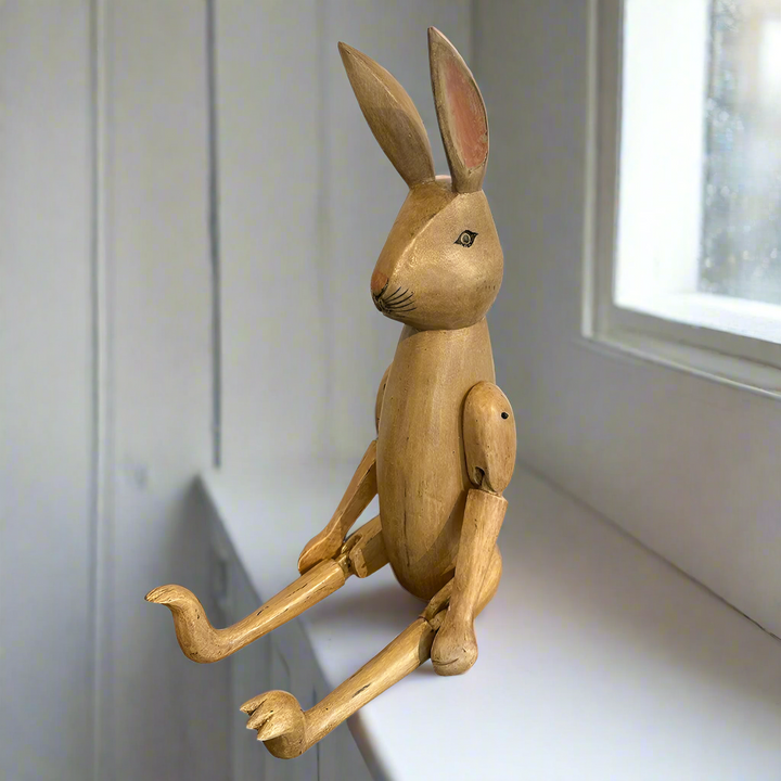 LARGE WOODEN RABBIT