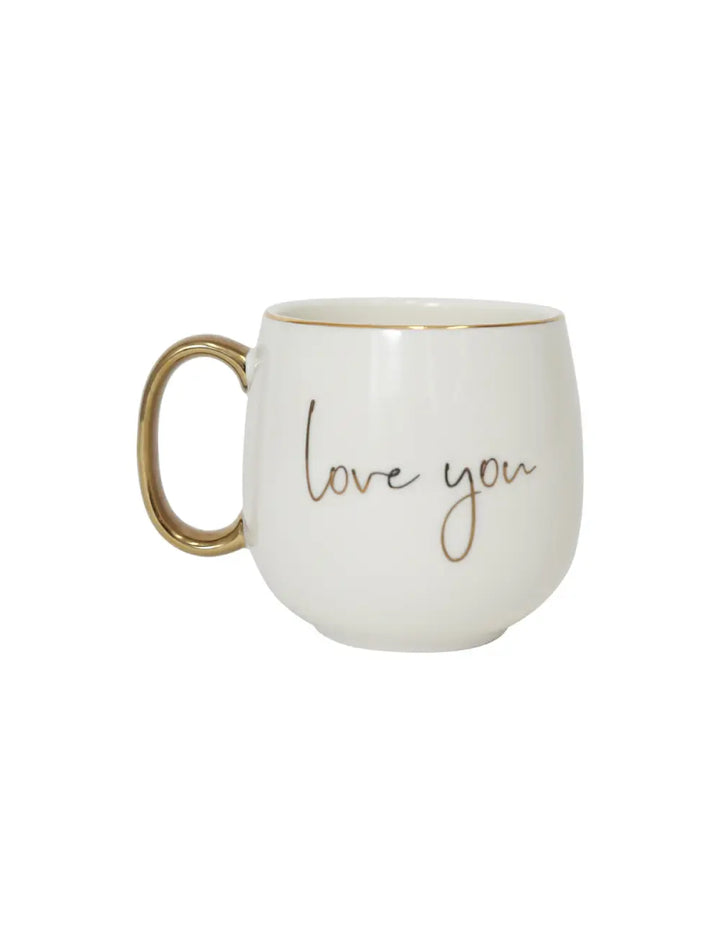 Splosh Gold Love You Mug Set