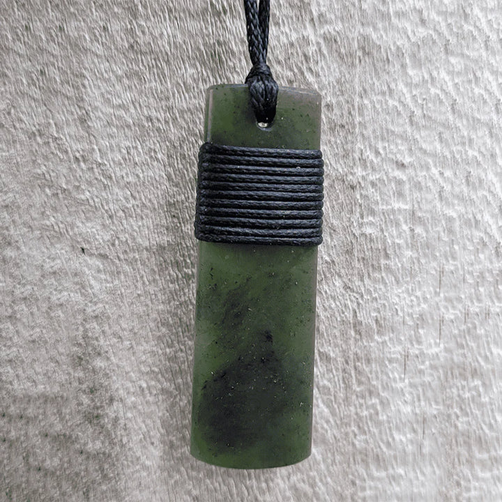 LONG WRAPPED GREENSTONE TOKI