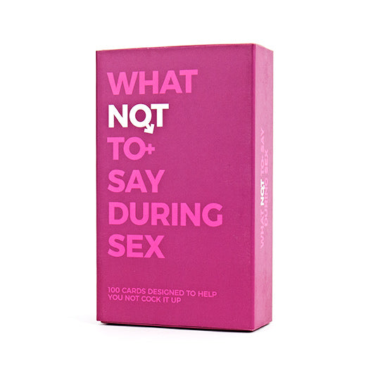 WHAT NOT TO SAY DURING S*X