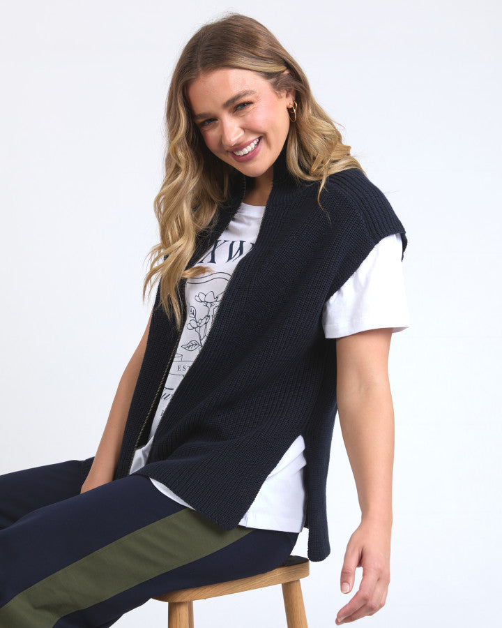 Foxwood Zip Knit Vest